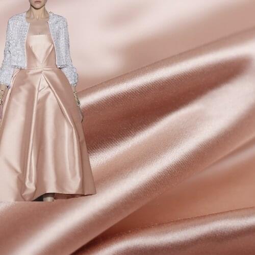 Red Raspberry 46momme Pink Heavy Silk Cotton Satin Fabrics Garment Materials Women Suits Pnats DIY Sewing Cloth Freeshipping