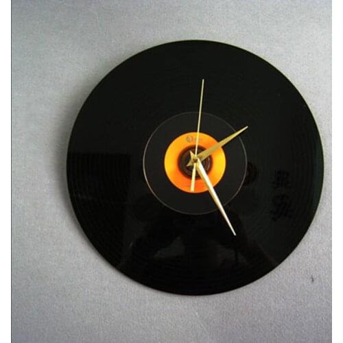 Quartz Round Vintage Wall Clock Design CD Black Vinyl Record Clock Duvar Saati Horloge Mural kitchen Watch for Home Decor