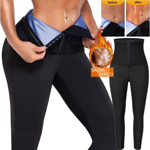 Sauna Sweat Yoga Pants for Women Weight Loss Workout Running Slimming Leggings Capris Compression High Waist Leggings Thighs