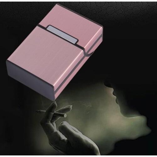 Hot sell Light Aluminum Cigar Cigarette Case Tobacco Holder Pocket Box Storage Container S