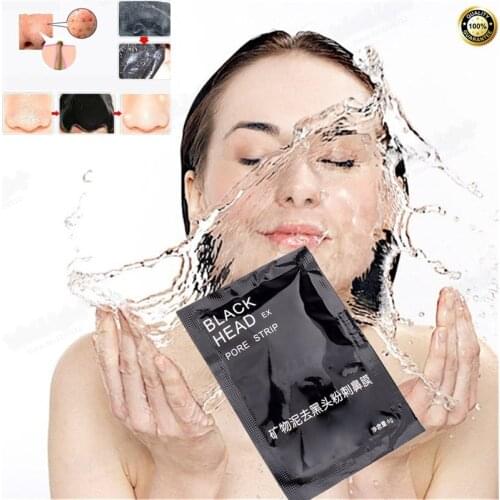High quality 1Pcs/6g Bamboo charcoal Suction Black Head mask for Blackhead-cleaning balance oil owerfully purify pores Effective