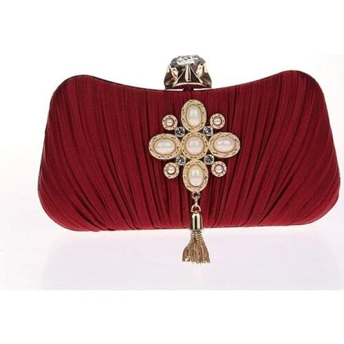 Tassel Fashion Ladies Day Clutch Bag Small Shoulder Handbags Female Party Wedding Evening Bag For Women Phone Purse WY153