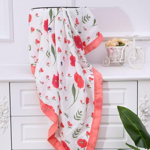 Unicorn Four Layers 70% Bamboo 30% Cotton Muslin Baby Blanket Swaddle Wrap For Newborn Blankets Swaddling Bedding Bath Towel