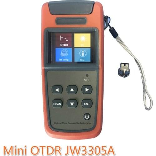 New Mini OTDR JW3305A 1550nm 60km Optical Time Domain Reflectometer OTDR Built-in Visual Fault Locator Function