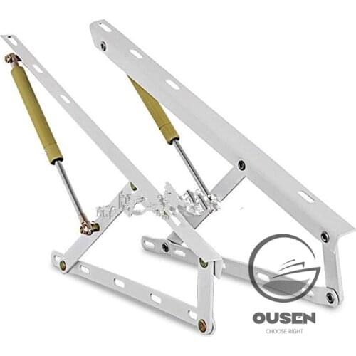 Adjustable Gas Spring Hinges for Folding Furniture A01 Sofabed Storage Bed Box Hinge Lifter Bed Plate Support Rod Pneumatic