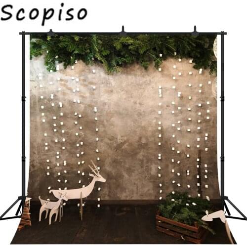 Scopiso Christmas Theme Backdrop for Photography Xmas Party Supplies Banner Photo Studio Decor Booth Props Background