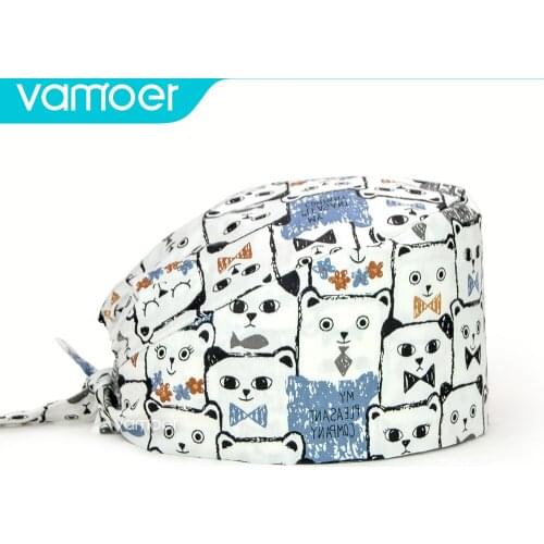 Medical head cap men Adjustable Scrubs Women Operating Room Hats Pharmacy Nursing Cap Pet Shop Lab Hat Beauty Salon Care Cap