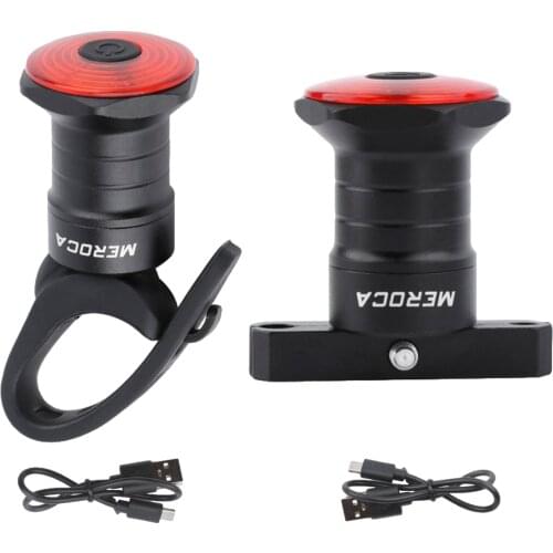 Bicycle Light MTB Smart Bike Tail Light USB Rechargeable Rear Light Brake Sensing Rear Light For Cycling Bike Accessories