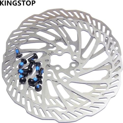 Bike rotor bicycle brake rotor bike brake disc brake rotor 160mm MTB parts with bolts SH kingstop rotor 1