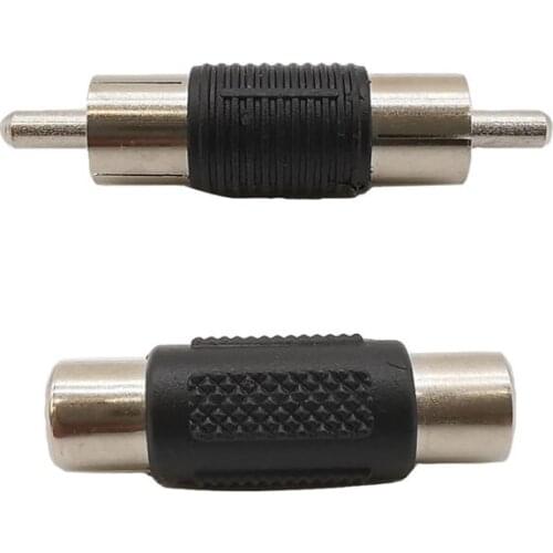 2/5Pcs RCA Male to Male/Female to Female Audio Connector Converter RCA Plug Jack Cable Extension Adapter