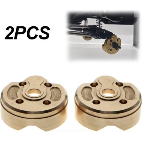 2PCS Brass Portal Steering Knuckle Cap Housing For 1:10 RC Crawler AXAIL SCX10 III AXI03007 Capra Upgrade Cars Spare Parts