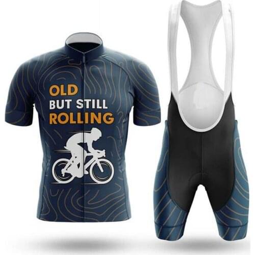 2021 Old But Still Rolling Quick-Dry Cycling Sets Mountain Bike uniform Summer Mans Cycling Jersey Set Road Bicycle Jerseys