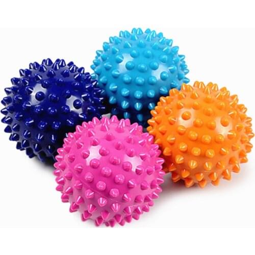 Fitness Hand Foot Pain Relief Plantar Fasciitis Reliever 7cm Exercise Balls Durable PVC Spiky Massage Ball Trigger Point Sport