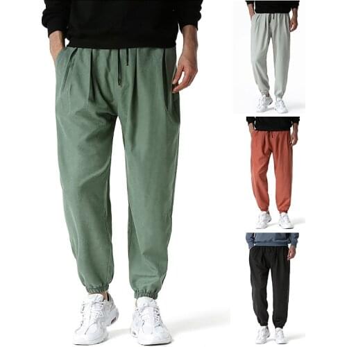 New Fashion Cotton Linen Printed Knickers Pants Mens Bloomers Pants Men