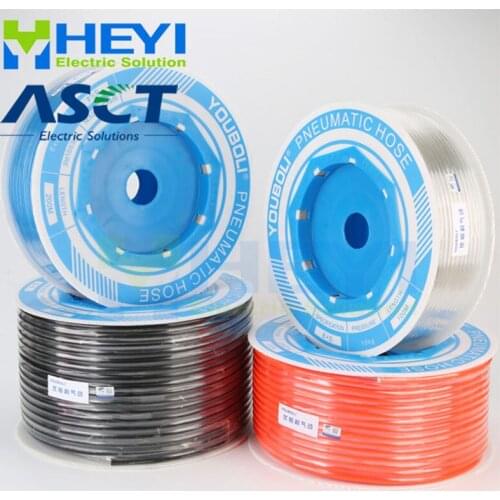 10mm*6.5mm 100m High pressure Pneumatic Component PU Tube 10mm OD Air Line Polyurethane Hose for Compressor