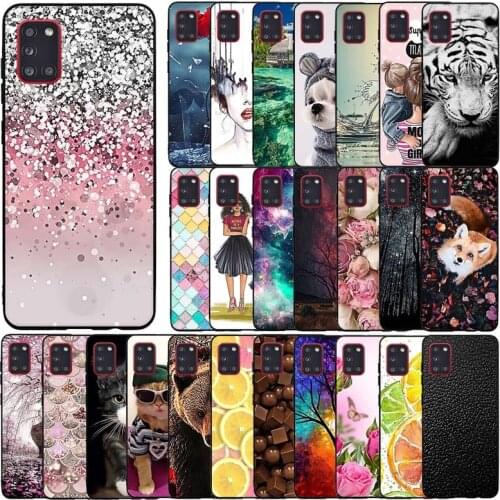 Silicone Case For Samsung Galaxy A31 Case Soft Tpu Phone Shell Cover For Samsung A31 Fundas Coque Etui Bumper Protective Cover