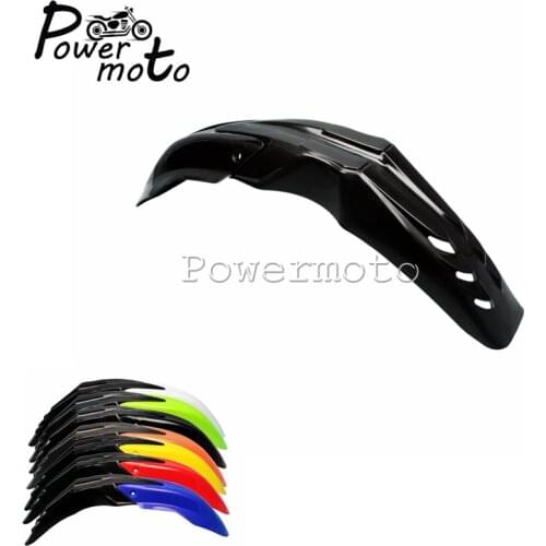Universal Motorcycle Black Front Fender Mudguard Cover Motocross Dirt Bike Enduro Supermoto For Kawasaki Yamaha Honda Suzuki