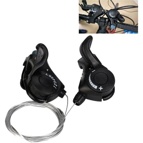 1 Pair Bicycle Derailleur Trigger shifter SL-TX30-7R Trigger shifter 7 Gears 21 Speed For Mountain Bike Cycling Black TX 30