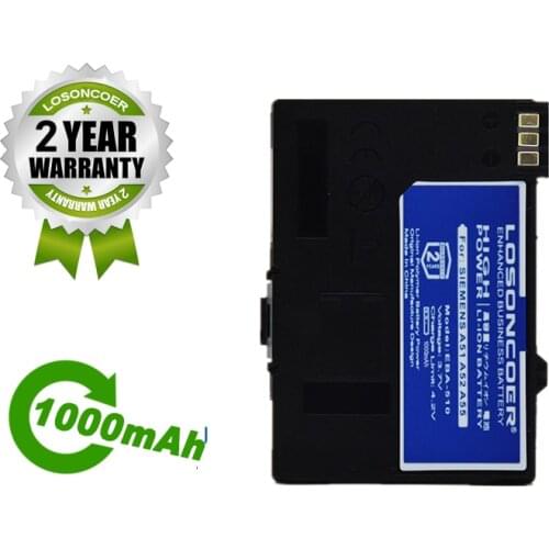1000mAh EBA-510 Battery For Siemens A51, A52 A55 A56 A57,A60,A62,A65,A75,C55,C56,C60,C61,C70, C71,A70 S55 CT56 M55 M56 M60 MC60
