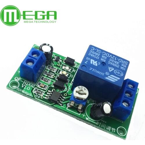 DC 12V Conduction NE555 Delay Timer Switch Adjustable Time Delay Relay Module AC 250V 10A DC 30V Connect Module