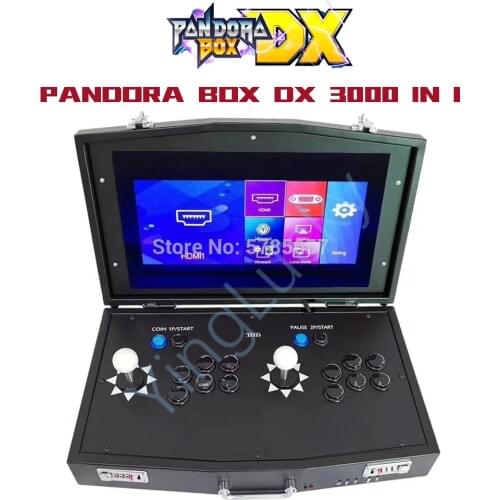 2020 new mini arcade console Pandora Box DX 3000 in 1, 18.5-inch IPS HD screen supports computer projector MAME FBA PS4 2P games