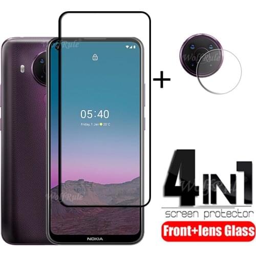 4-in-1 For Nokia 5.4 Glass For Nokia 5.4 Tempered Glass Full HD Screen Protector Protective Camera Flim For Nokia 5.4 Lens Glass