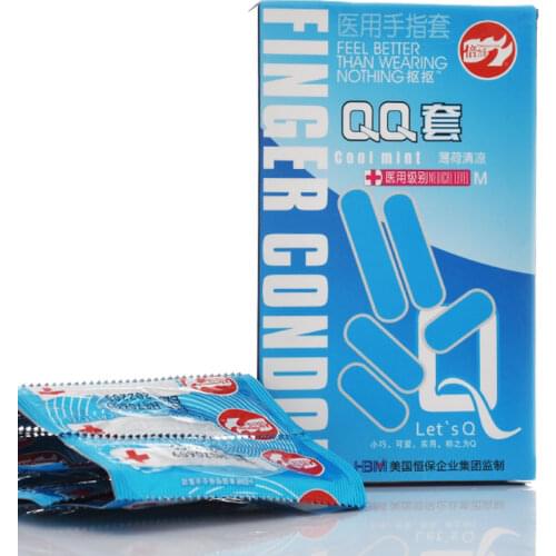 BeiLiLe 10pcs/Lot Finger Condom Medical Latex Condoms G Spot Stimulation Lesbian Sex Toys Sex Products Female Contraceptives