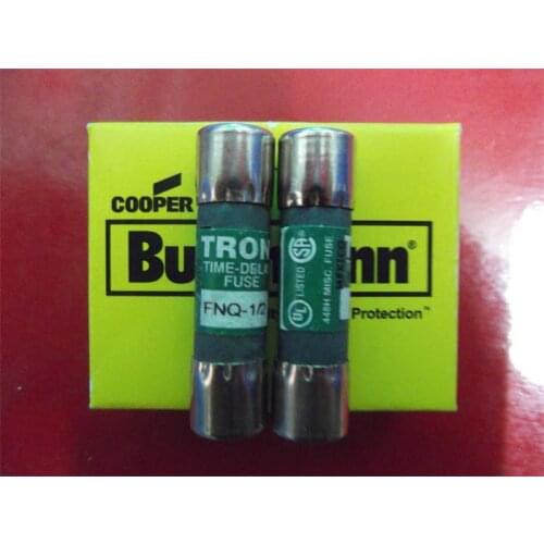 Free shipping 10pcs FNQ 1/2 delay fuse TRON ceramic 10X38 BUSSMANN genuine 0.5A500V