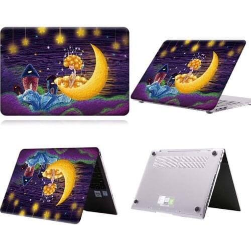 Lady On Moon Fantasy Paint Laptop Case For MateBook 13/13 AMD Ryzen/14/D14/D15/X 2020/X Pro/Pro 16.1/Honor MagicBook 14/15