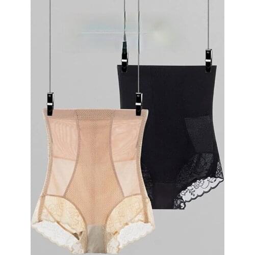 Women Shaper Trainer High Waist Lace Body Panties Tummy Belly Control Slimming Wholesale Shapewear Girdle Underwear Plus Size