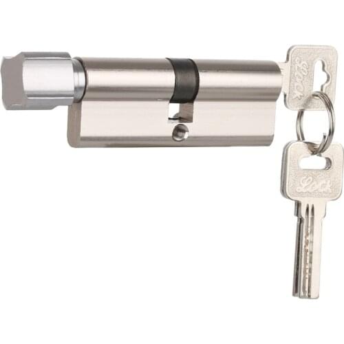 Door Cylinder Lock Biased 70mm 3 Keys Anti-Theft Entrance Brass AB Door Lock Home Security Interior Bedroom Living Handle Brass