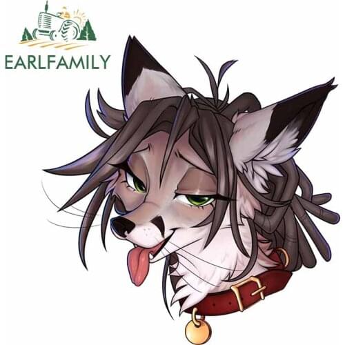 EARLFAMILY 13cm x 12.5cm for JoyReactor Fox Fine SUV Car Stickers Anime Decals Waterproof Scratch-proof Windshield Decoration
