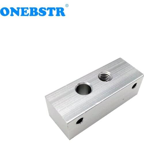 Makerbot Single-head MK8 Extruder 42x16x13mm Throat Fixed Aluminum Block For 3D Printer Accessories Free Shipping