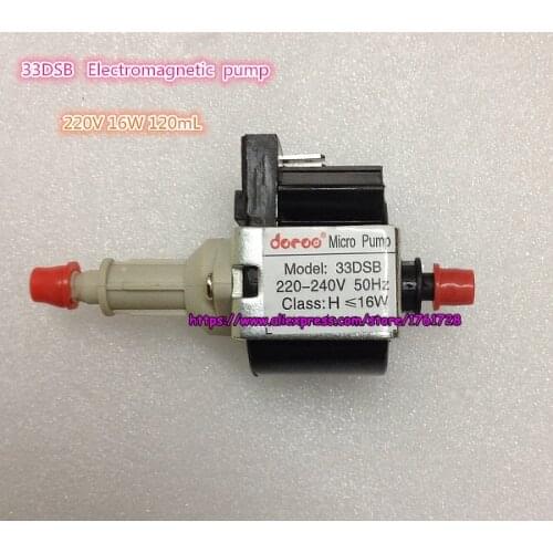 Brand new 33DSB Electromagnetic Water Pump AC 220V 16W Steam iron Medical device pump self-priming pump micor solenoid pump