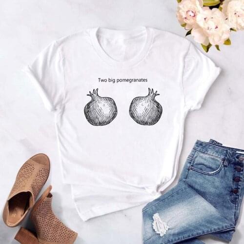 Summer Women Tshirt Fashion Tee Tops Cartoon Fruit Print T-shirt Harajuku T Shirts Casual Female Tee Shirts Clothes