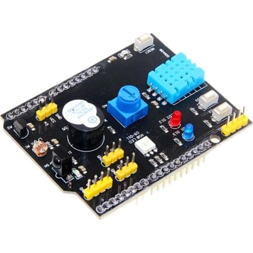 9-in-1 multifunctional expansion board DHT11 temperature and humidity LM35 temperature buzzer 9-in-1 compatible with R3