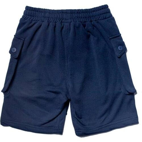 P44 us navy vintage military big pocket fleece shorts sweat for men