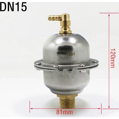 Heating automatic exhaust valve bleeder valve 304 stainless steel exhaust valve DN15-DN25