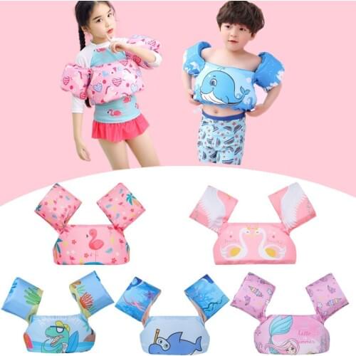 NEW Baby float cartoon arm sleeve life jacket jacket swimsuit foam safety swimming training floating pool float swimming ring