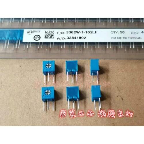 Original New 100% 3362W-1-102LF 1K precision trimming resistor adjustable single-turn potentiometer (SWITCH)