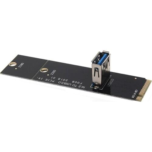 NGFF to PCI-E 16x Slot Riser Card PCIE to M2 Adapter USB 3.0 Extender M.2 M Key for Graphics Card for BTC Miner Antminer Mining
