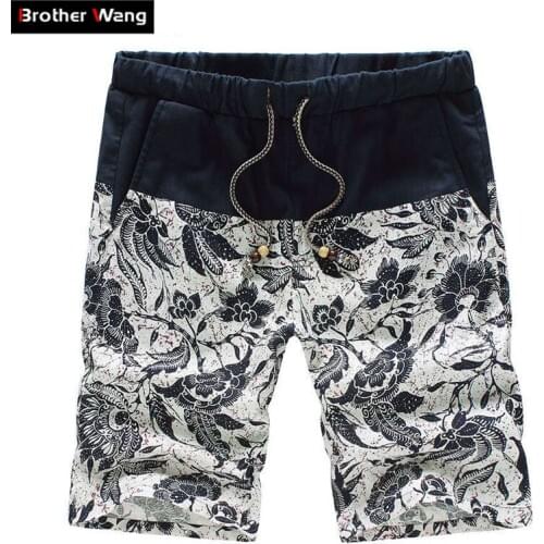 2020 Summer New Mens Fashion Casual Shorts Straight Loose Hawaii Bermuda Floral Shorts Male Brands Plus Size 4XL 5XL