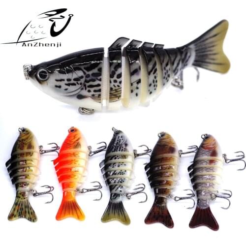 Cheapest Jointed 7 Sections Minnow Fishing Lure 10cm 15.8g Swimbait Isca Artificial Crankbait Culter Pike Fishing Tackle
