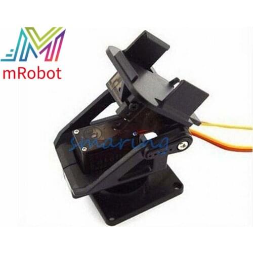 Servo Black Bracket Camera Platform Anti-Vibration Camera Mount for Aircraft FPV Dedicated Nylon PTZ for 9G SG90