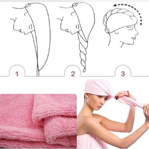 Women Hair Drying Hat Makeup Ponytail Holder Lady Water Absorbent Microfiber Towel Bath Cap WXV Sale