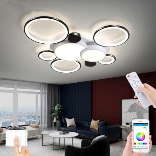 Modern living room LED ceiling lamp bedroom lighting lamp restaurant lamp hotel lamp indoor lighting wholesale APP dimming lamp