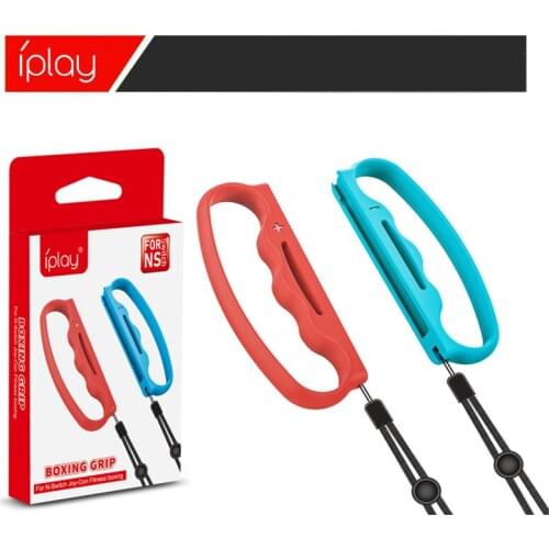 1 Pair L&R Boxing Grips Handle Hand Grips with Hand Straps for Nintend NS Switch Joy-Con Controller Gamepad Fitness Boxing