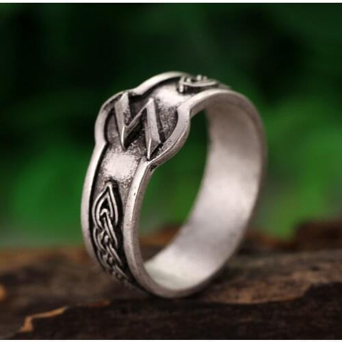 1pc Viking Sowilo Rune Rings Sowulo Symber Signet Runic Ring God rings Men Anel New Year Bague