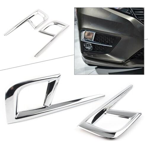 2x Chrome Car Front Fog Light Lamp Cover Trim For Honda Odyssey 2018 2018 2020 US Version ABS Plastic