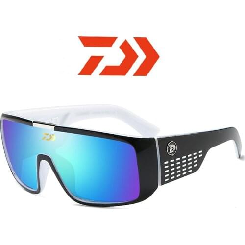 2020 Daiwa Men Fishing Siamese Sunglasses European and American Retro Cycling Sports Sunglasses Fashion Wild Glasses
